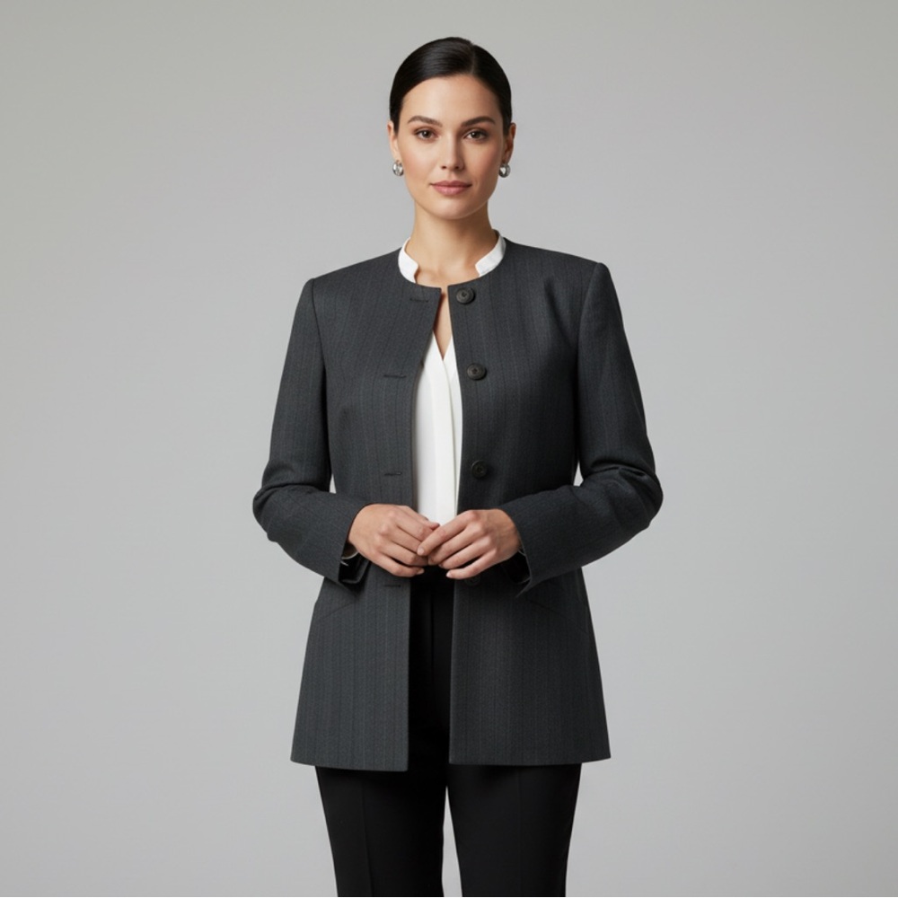Le Suit Charcoal Blazer